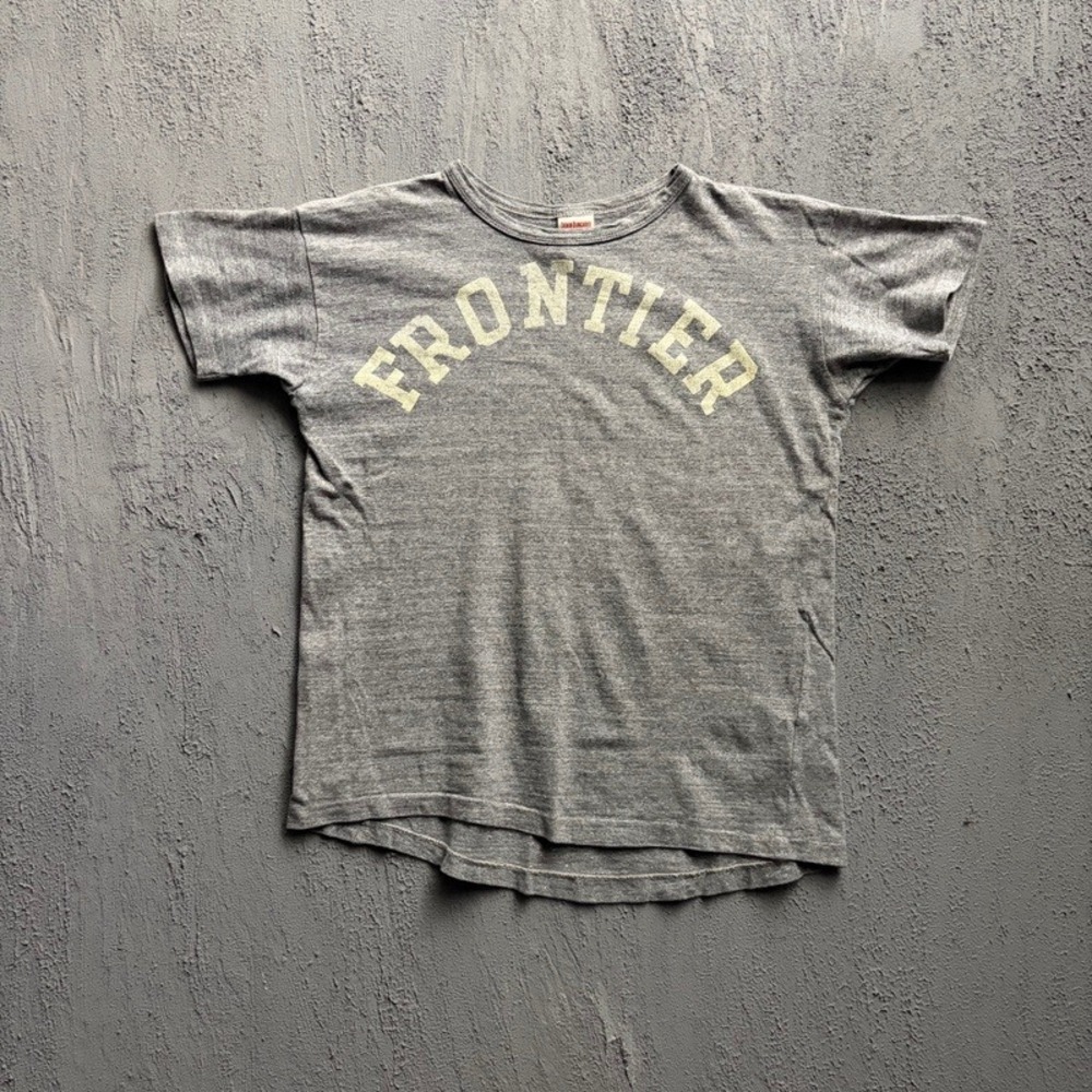 Denim & Dungaree T Shirt Large 140CM Grey Frontier Storm Lake Japan Baby Tee
